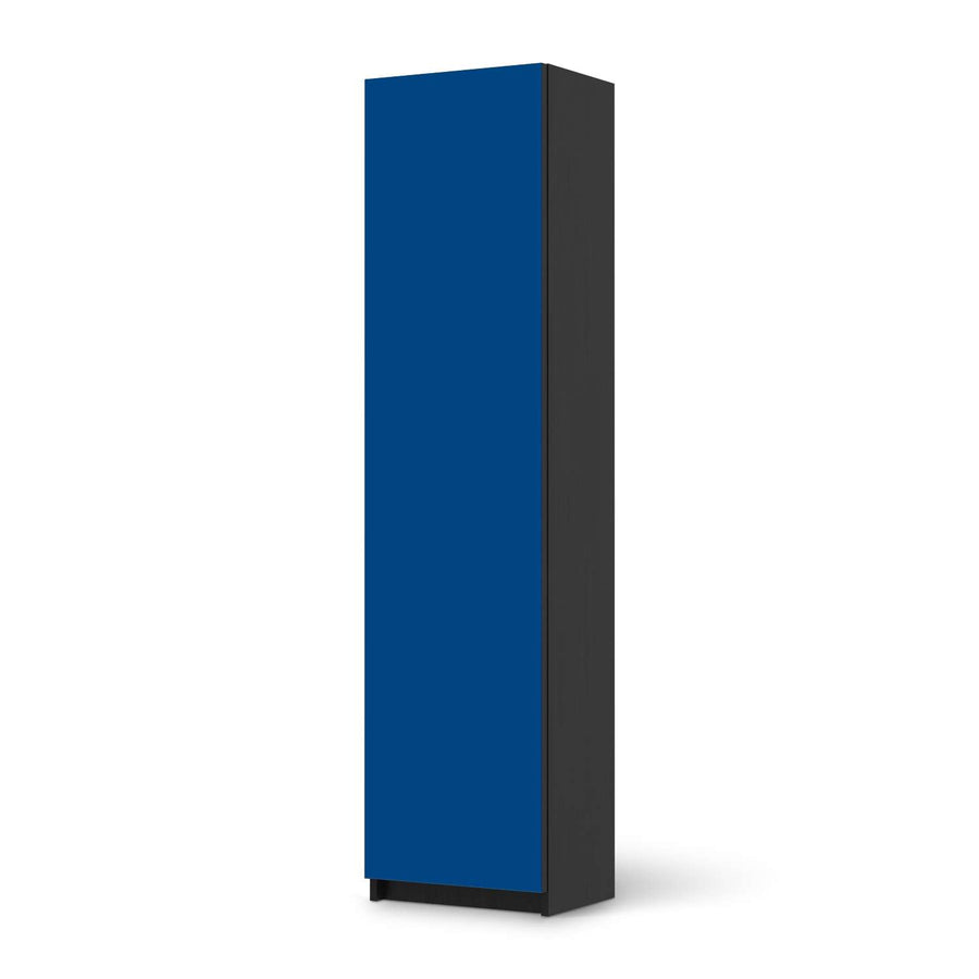 Möbelfolie Blau Dark - IKEA Pax Schrank 201 cm Höhe - 1 Tür - schwarz