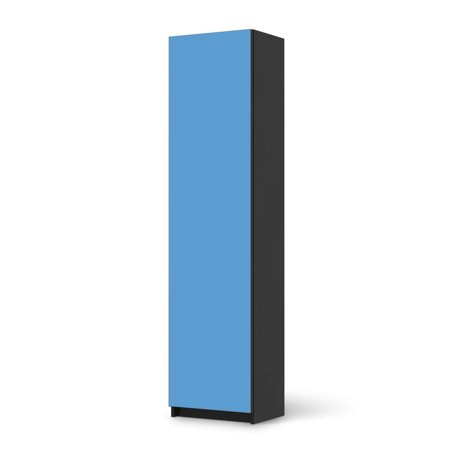 Möbelfolie Blau Light - IKEA Pax Schrank 201 cm Höhe - 1 Tür - schwarz