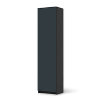 Möbelfolie Blaugrau Dark - IKEA Pax Schrank 201 cm Höhe - 1 Tür - schwarz
