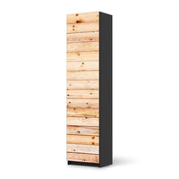 Möbelfolie Bright Planks - IKEA Pax Schrank 201 cm Höhe - 1 Tür - schwarz