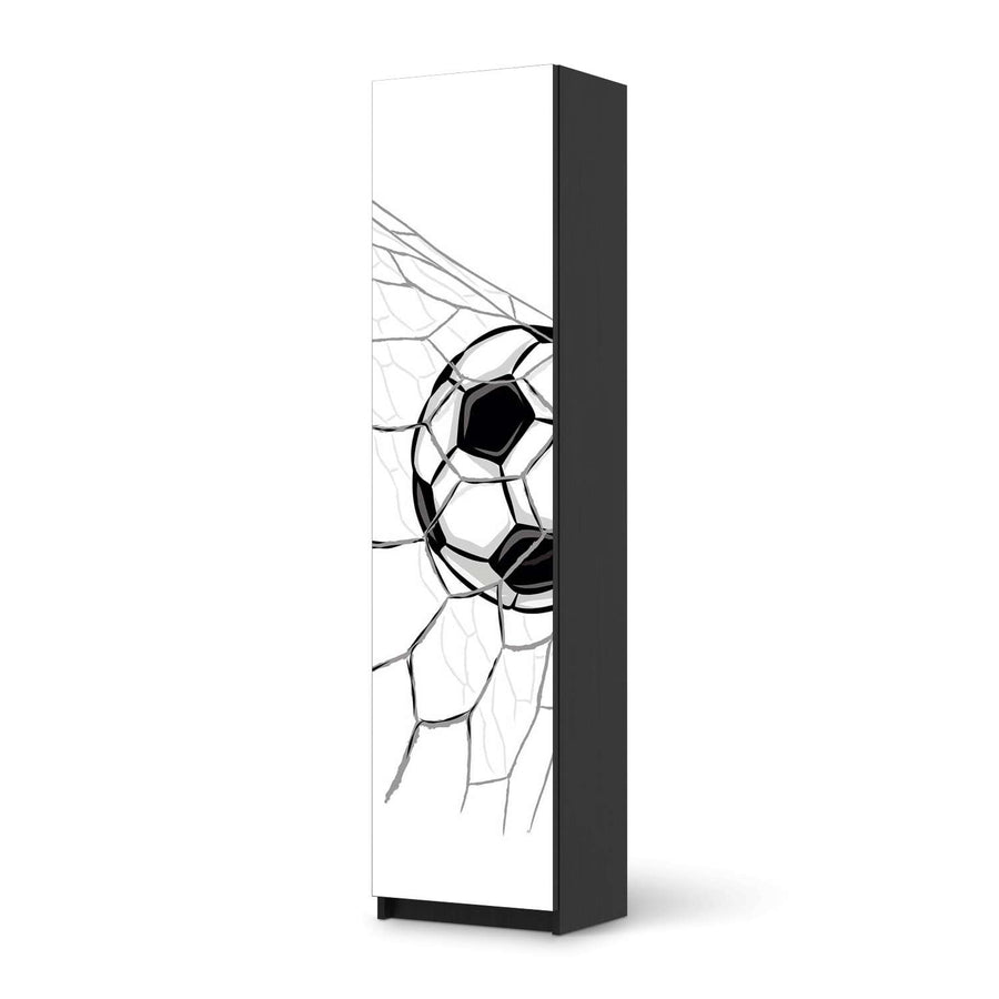 Möbelfolie Eingenetzt - IKEA Pax Schrank 201 cm Höhe - 1 Tür - schwarz
