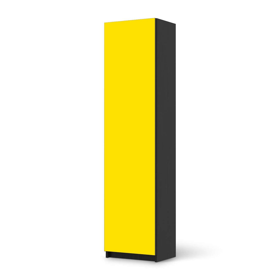 Möbelfolie Gelb Dark - IKEA Pax Schrank 201 cm Höhe - 1 Tür - schwarz