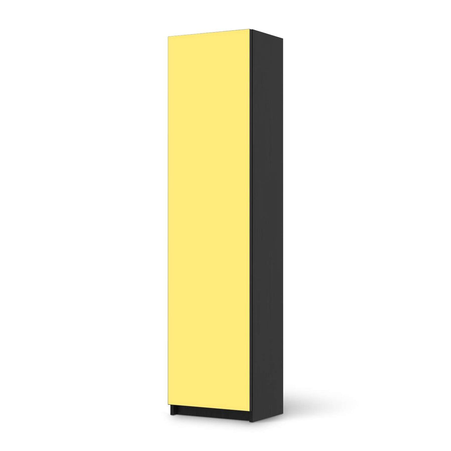 Möbelfolie Gelb Light - IKEA Pax Schrank 201 cm Höhe - 1 Tür - schwarz
