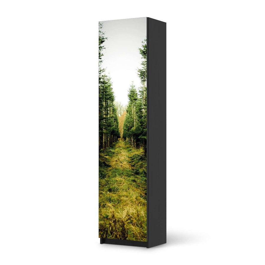 Möbelfolie Green Alley - IKEA Pax Schrank 201 cm Höhe - 1 Tür - schwarz