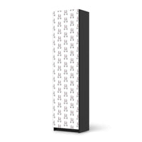 Möbelfolie Hoppel - IKEA Pax Schrank 201 cm Höhe - 1 Tür - schwarz