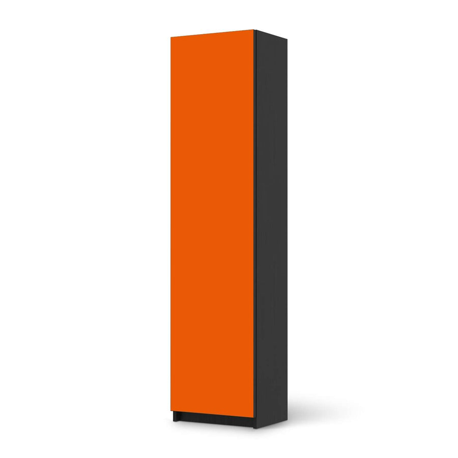 Möbelfolie Orange Dark - IKEA Pax Schrank 201 cm Höhe - 1 Tür - schwarz