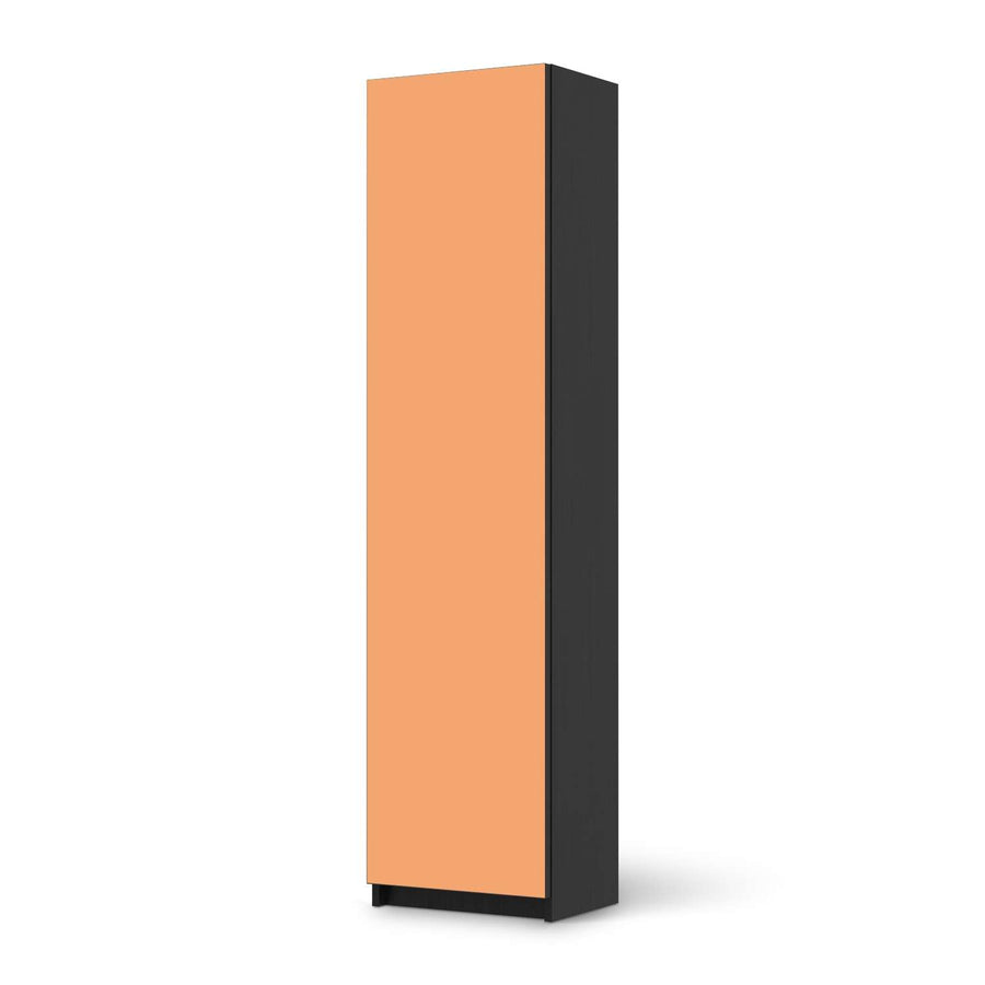Möbelfolie Orange Light - IKEA Pax Schrank 201 cm Höhe - 1 Tür - schwarz