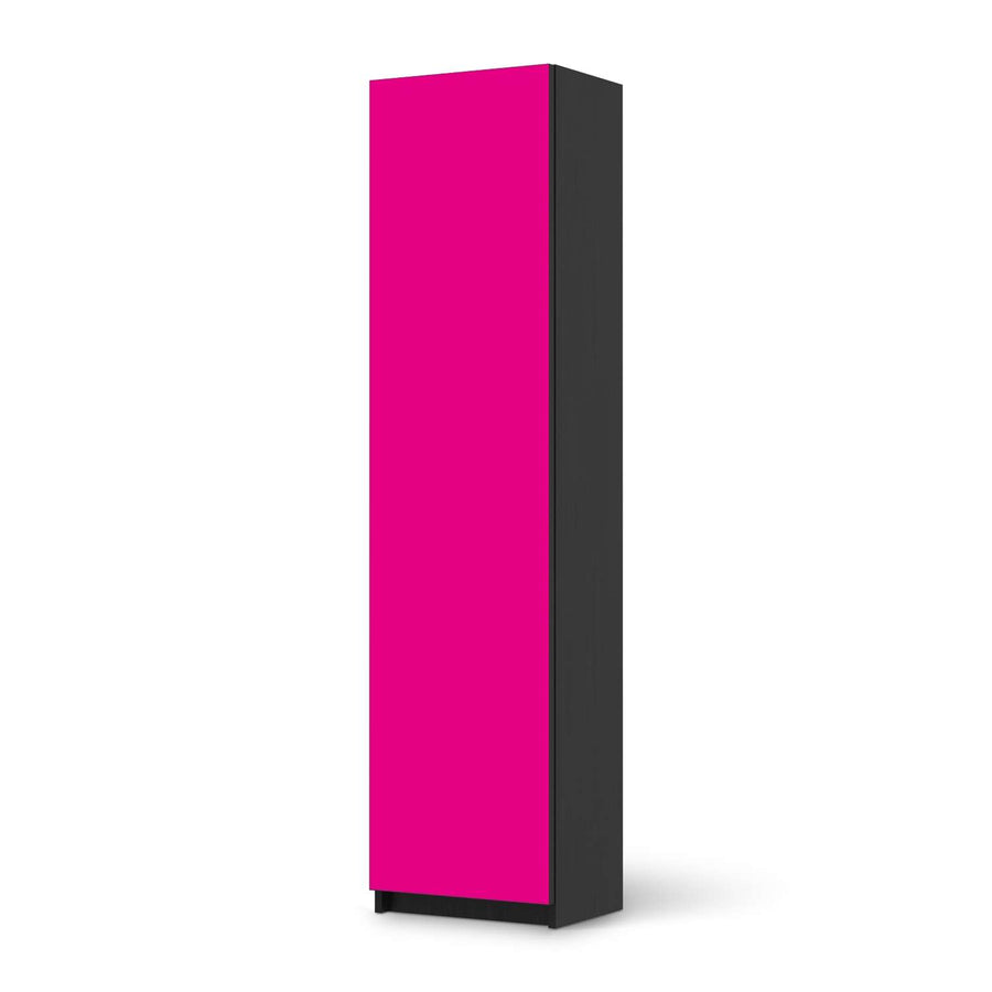 Möbelfolie Pink Dark - IKEA Pax Schrank 201 cm Höhe - 1 Tür - schwarz