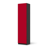 Möbelfolie Rot Dark - IKEA Pax Schrank 201 cm Höhe - 1 Tür - schwarz