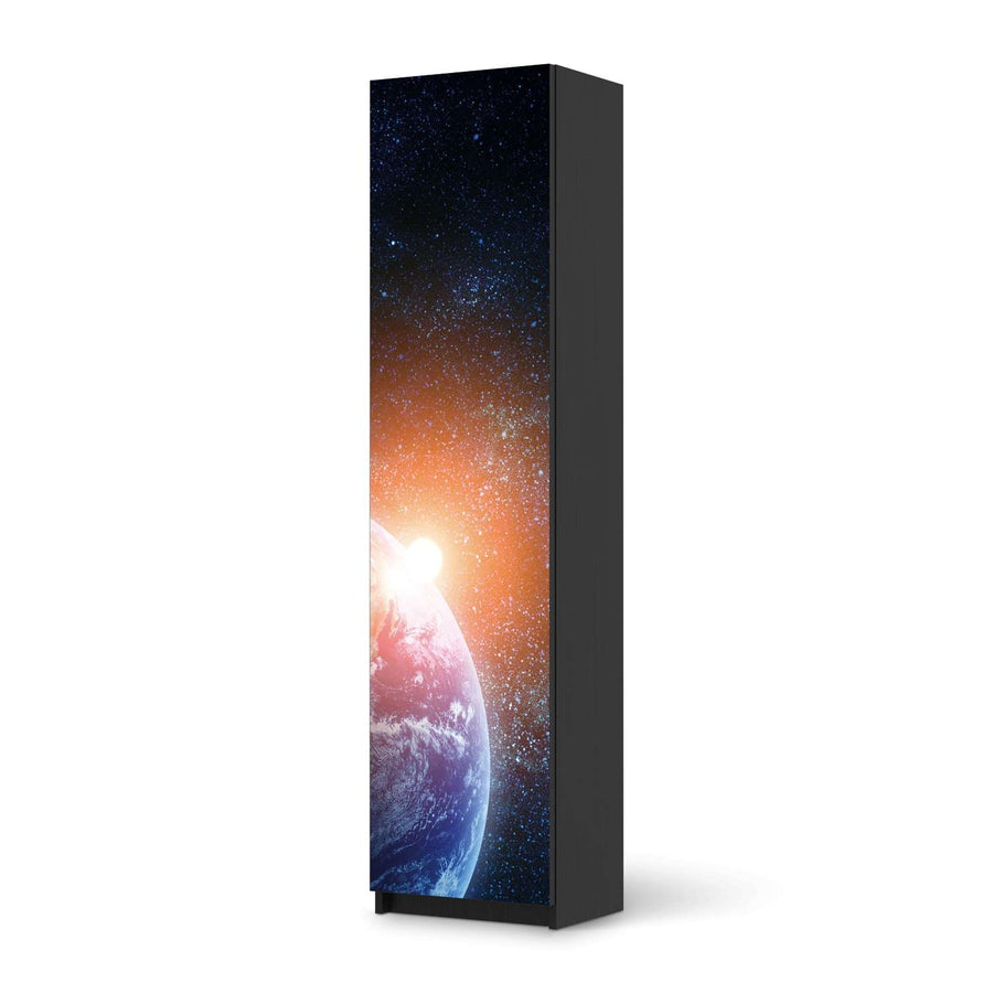 Möbelfolie Sunrise - IKEA Pax Schrank 201 cm Höhe - 1 Tür - schwarz