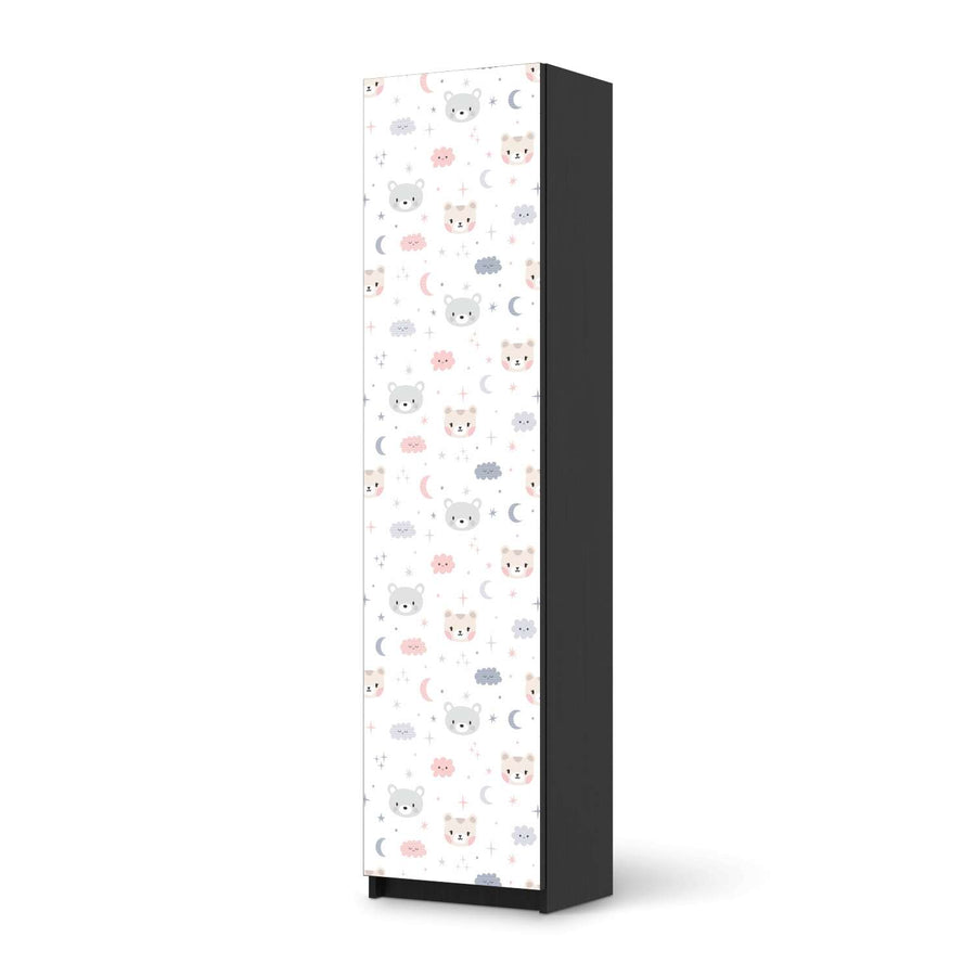 Möbelfolie Sweet Dreams - IKEA Pax Schrank 201 cm Höhe - 1 Tür - schwarz