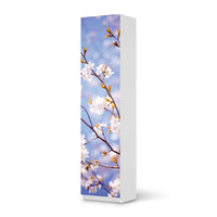 Möbelfolie Apple Blossoms - IKEA Pax Schrank 201 cm Höhe - 1 Tür - weiss