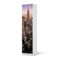 Möbelfolie Big Apple - IKEA Pax Schrank 201 cm Höhe - 1 Tür - weiss