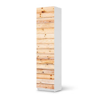 Möbelfolie Bright Planks - IKEA Pax Schrank 201 cm Höhe - 1 Tür - weiss
