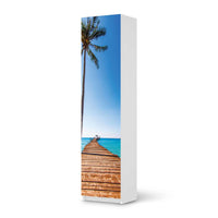 Möbelfolie Caribbean - IKEA Pax Schrank 201 cm Höhe - 1 Tür - weiss