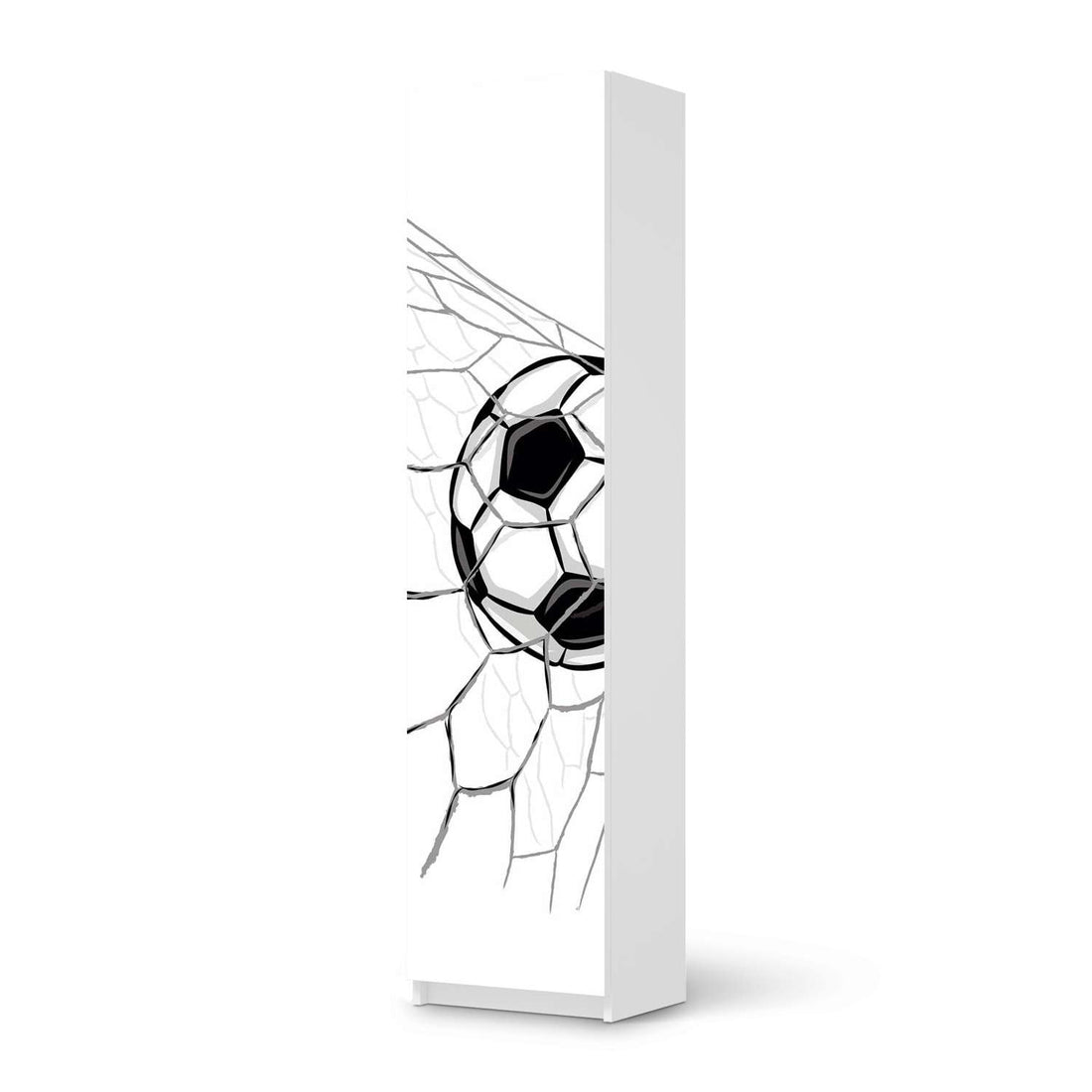Möbelfolie Eingenetzt - IKEA Pax Schrank 201 cm Höhe - 1 Tür - weiss