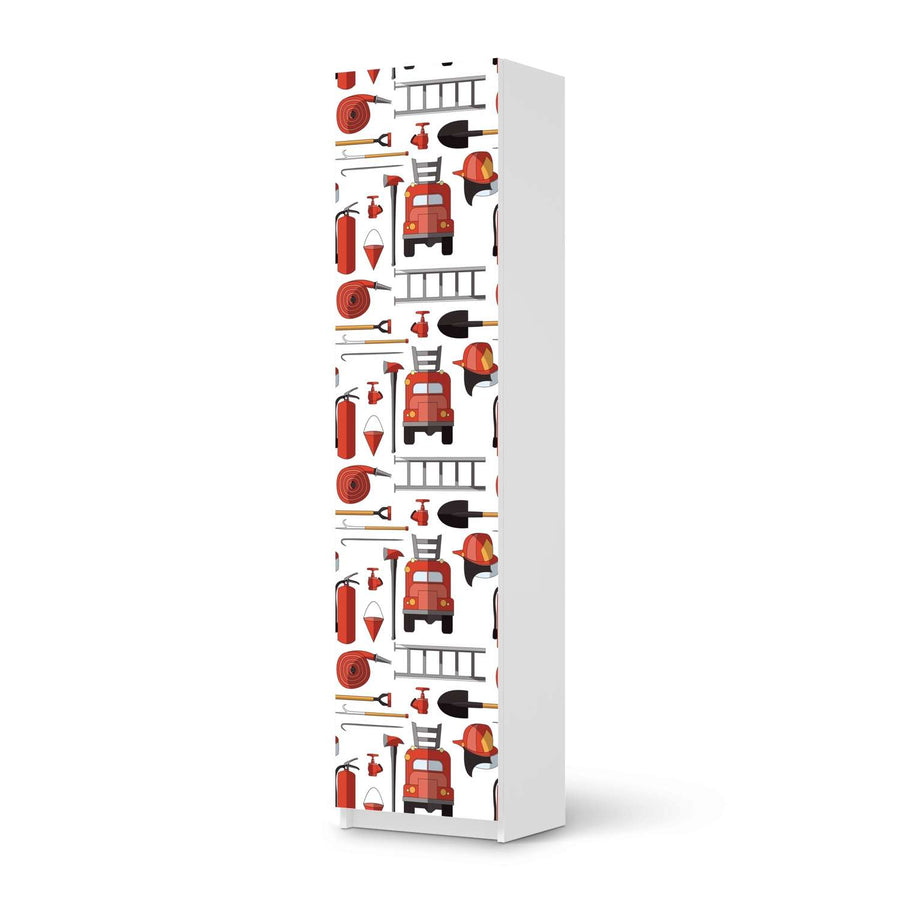 Möbelfolie Firefighter - IKEA Pax Schrank 201 cm Höhe - 1 Tür - weiss