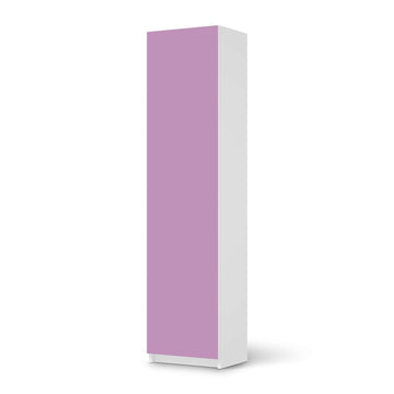 Möbelfolie Flieder Light - IKEA Pax Schrank 201 cm Höhe - 1 Tür - weiss