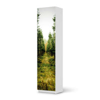 Möbelfolie Green Alley - IKEA Pax Schrank 201 cm Höhe - 1 Tür - weiss