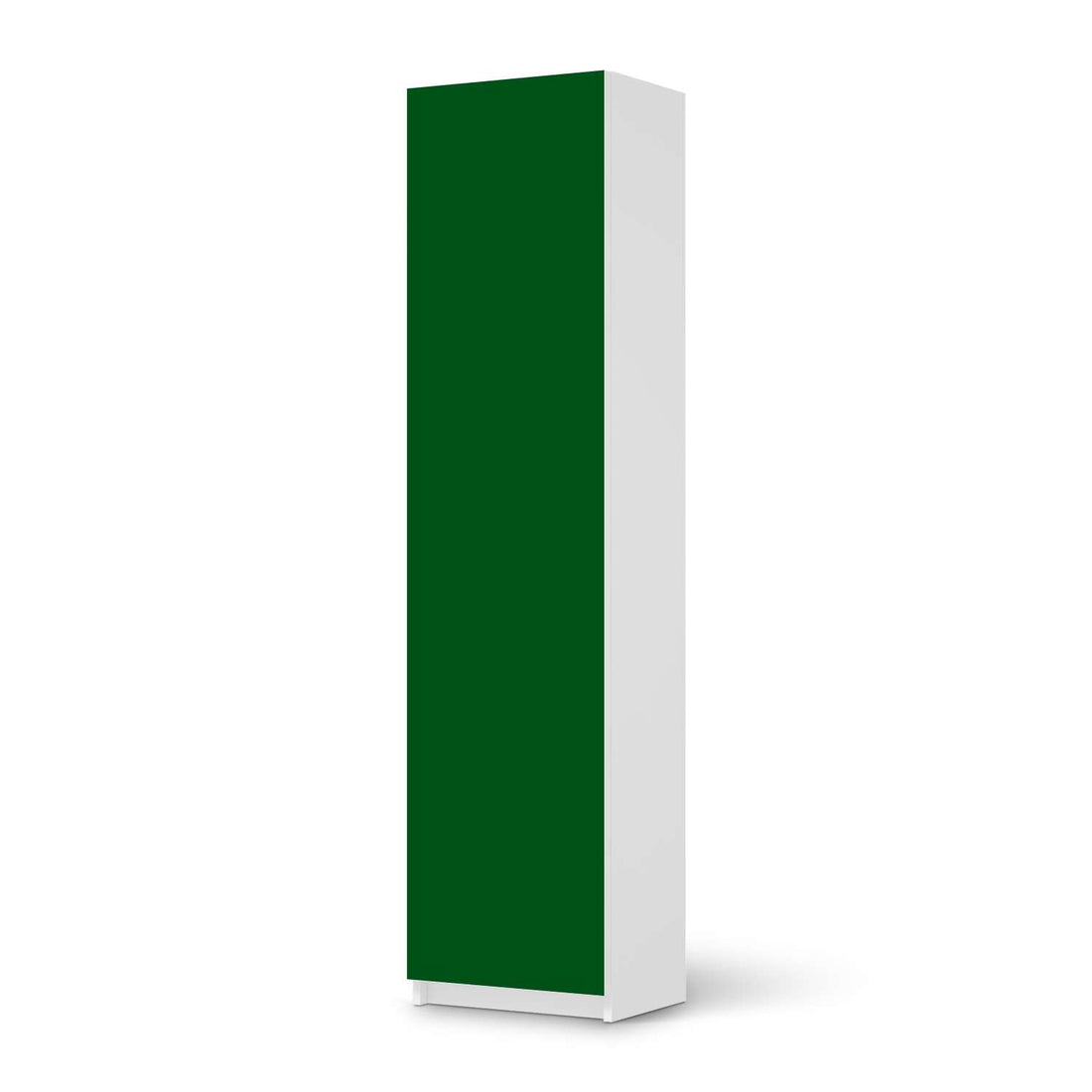 Möbelfolie Grün Dark - IKEA Pax Schrank 201 cm Höhe - 1 Tür - weiss