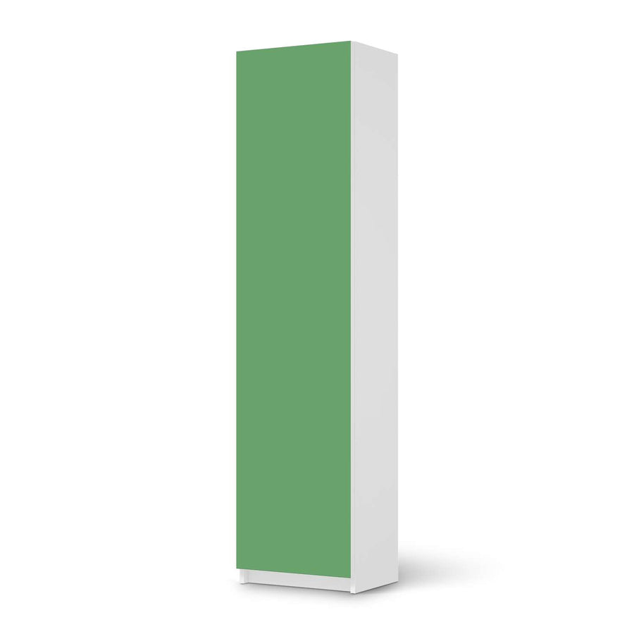 Möbelfolie Grün Light - IKEA Pax Schrank 201 cm Höhe - 1 Tür - weiss