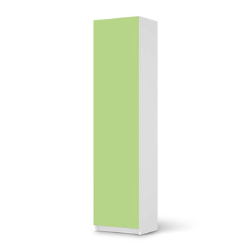 Möbelfolie Hellgrün Light - IKEA Pax Schrank 201 cm Höhe - 1 Tür - weiss