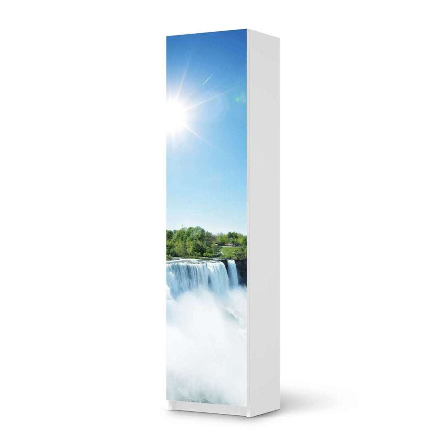 Möbelfolie Niagara Falls - IKEA Pax Schrank 201 cm Höhe - 1 Tür - weiss