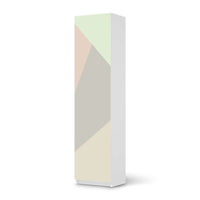 Möbelfolie Pastell Geometrik - IKEA Pax Schrank 201 cm Höhe - 1 Tür - weiss