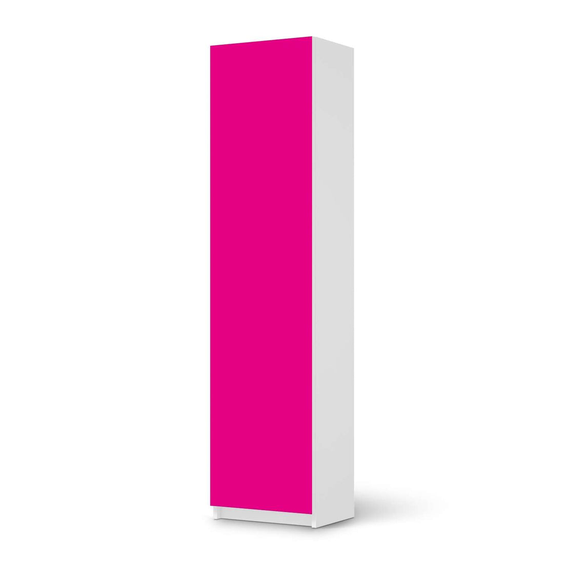 Möbelfolie Pink Dark - IKEA Pax Schrank 201 cm Höhe - 1 Tür - weiss