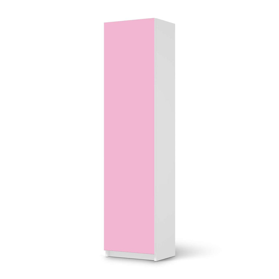 Möbelfolie Pink Light - IKEA Pax Schrank 201 cm Höhe - 1 Tür - weiss