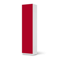 Möbelfolie Rot Dark - IKEA Pax Schrank 201 cm Höhe - 1 Tür - weiss