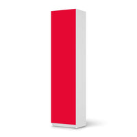 Möbelfolie Rot Light - IKEA Pax Schrank 201 cm Höhe - 1 Tür - weiss