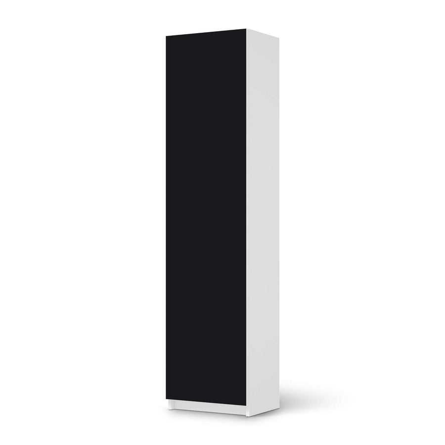 Möbelfolie Schwarz - IKEA Pax Schrank 201 cm Höhe - 1 Tür - weiss