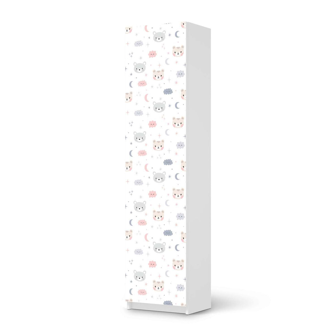 Möbelfolie Sweet Dreams - IKEA Pax Schrank 201 cm Höhe - 1 Tür - weiss
