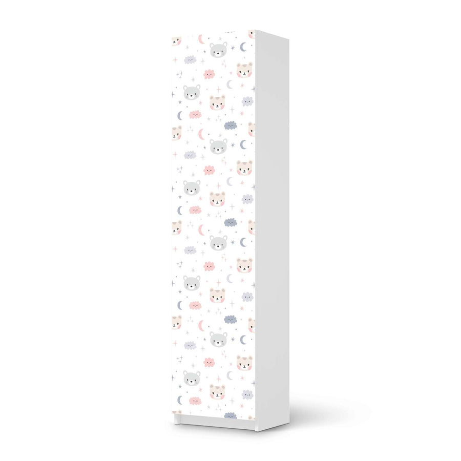 Möbelfolie Sweet Dreams - IKEA Pax Schrank 201 cm Höhe - 1 Tür - weiss