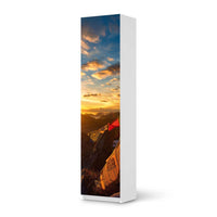 Möbelfolie Tibet - IKEA Pax Schrank 201 cm Höhe - 1 Tür - weiss