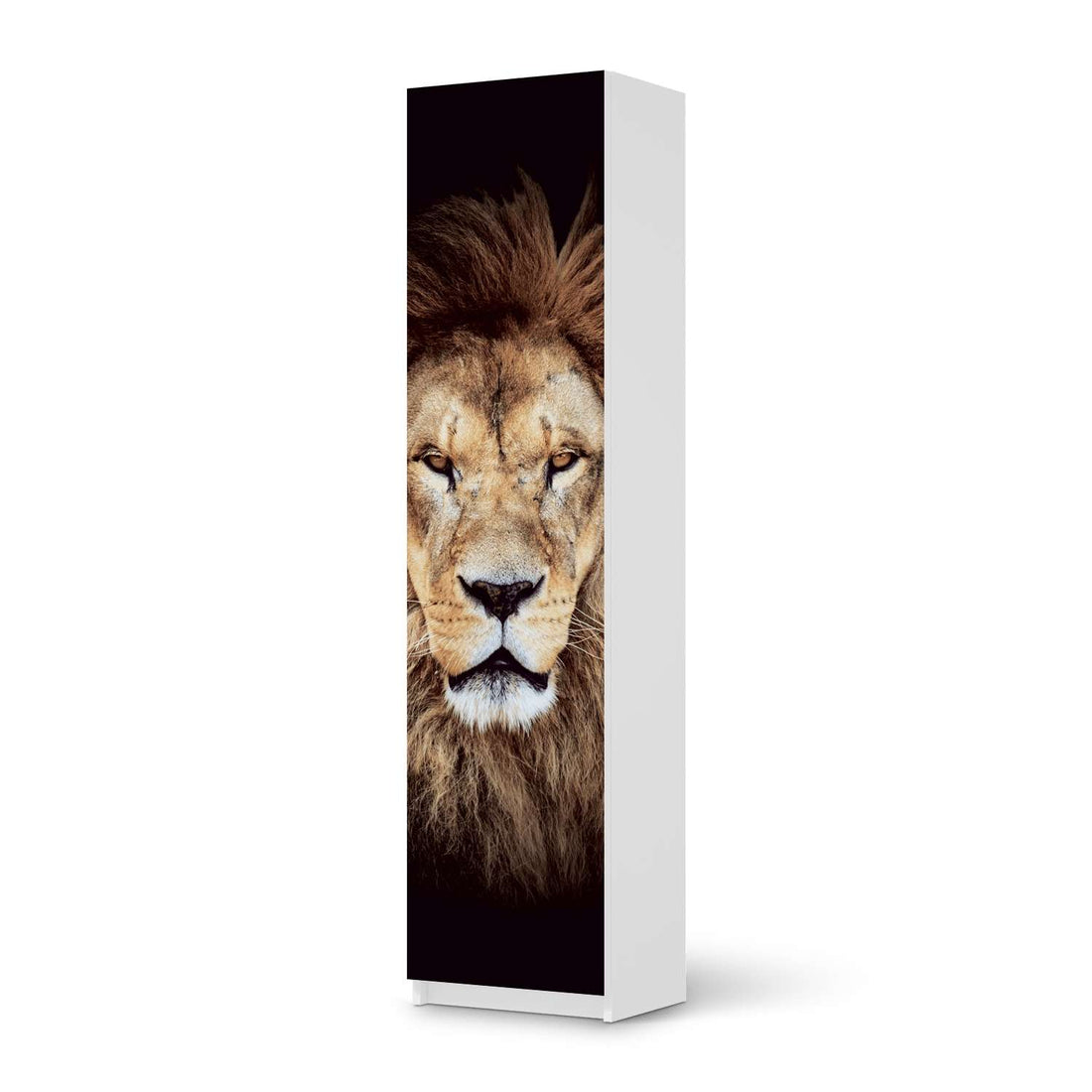 Möbelfolie Wild Eyes - IKEA Pax Schrank 201 cm Höhe - 1 Tür - weiss