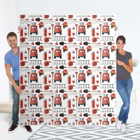 Möbelfolie Firefighter - IKEA Pax Schrank 236 cm Höhe - 4 Türen - Folie