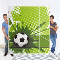 Möbelfolie Goal - IKEA Pax Schrank 236 cm Höhe - 4 Türen - Folie
