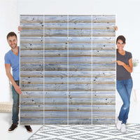Möbelfolie Greyhound - IKEA Pax Schrank 236 cm Höhe - 4 Türen - Folie