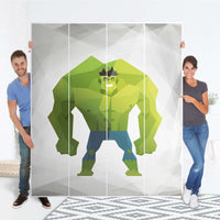 Möbelfolie Mr. Green - IKEA Pax Schrank 236 cm Höhe - 4 Türen - Folie
