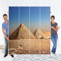 Möbelfolie Pyramids - IKEA Pax Schrank 236 cm Höhe - 4 Türen - Folie