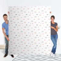 Möbelfolie Sweet Dreams - IKEA Pax Schrank 236 cm Höhe - 4 Türen - Folie