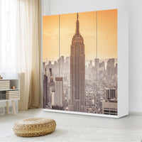 Möbelfolie Empire State Building - IKEA Pax Schrank 236 cm Höhe - 4 Türen - Schlafzimmer