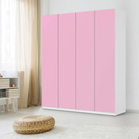 Möbelfolie Pink Light - IKEA Pax Schrank 236 cm Höhe - 4 Türen - Schlafzimmer