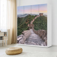 Möbelfolie The Great Wall - IKEA Pax Schrank 236 cm Höhe - 4 Türen - Schlafzimmer