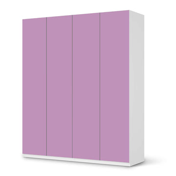 Möbelfolie Flieder Light - IKEA Pax Schrank 236 cm Höhe - 4 Türen - weiss