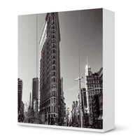 Möbelfolie Manhattan - IKEA Pax Schrank 236 cm Höhe - 4 Türen - weiss