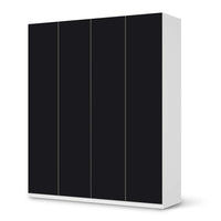 Möbelfolie Schwarz - IKEA Pax Schrank 236 cm Höhe - 4 Türen - weiss