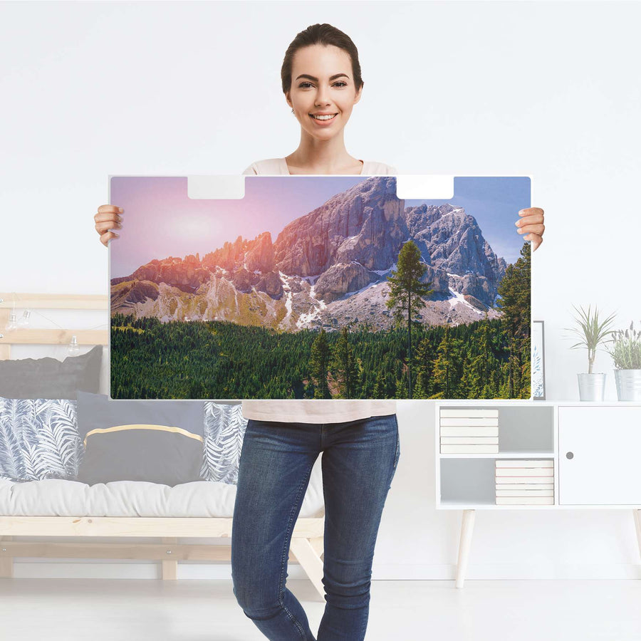 Möbelfolie Alpenblick - IKEA Stuva Banktruhe - Folie